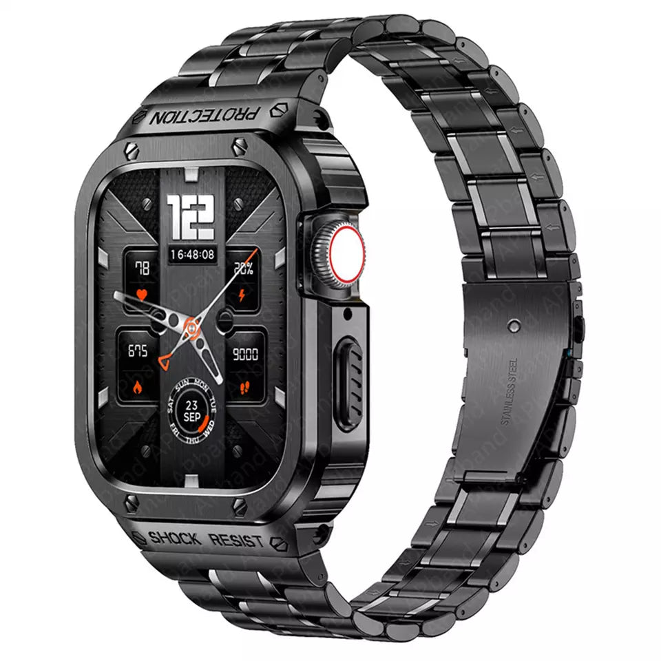 AZWATCH™ - Stainless Steel Apple Watch Band & Case Amazing Smart Watch