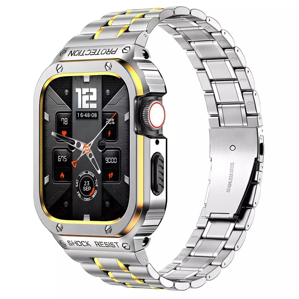 AZWATCH™ - Stainless Steel Apple Watch Band & Case Amazing Smart Watch