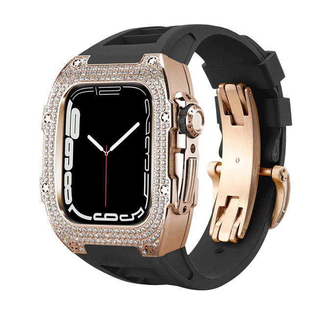 AZWATCH™ - Apple Watch Stainless Steel Diamond Protective Case Amazing Smart Watch