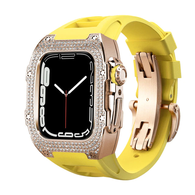 AZWATCH™ - Apple Watch Stainless Steel Diamond Protective Case Amazing Smart Watch