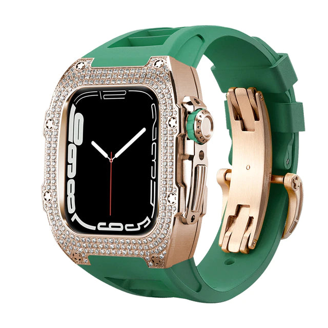 AZWATCH™ - Apple Watch Stainless Steel Diamond Protective Case Amazing Smart Watch