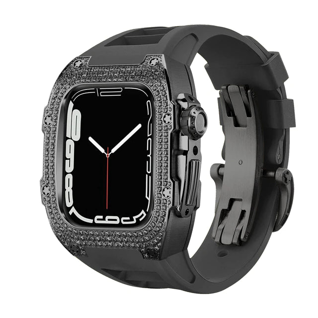 AZWATCH™ - Apple Watch Stainless Steel Diamond Protective Case Amazing Smart Watch