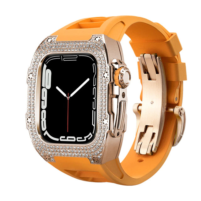 AZWATCH™ - Apple Watch Stainless Steel Diamond Protective Case Amazing Smart Watch