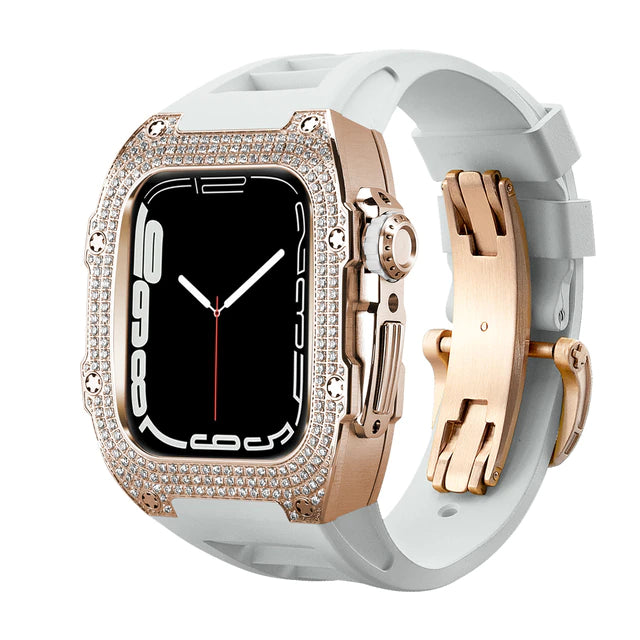 AZWATCH™ - Apple Watch Stainless Steel Diamond Protective Case Amazing Smart Watch